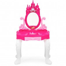 Best Choice Products 14-Piece Pretend Play Kids Vanity Table and Chair Beauty Play Set with Fashion & Makeup Accessories   